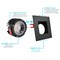 Luxrite 4 Inch Square LED Recessed Downlights 5 CCT Selectable 2700K-5000K 15W 1100LM Dimmable Black 4-Pack LR24950 LR24958-4PK - alternate 8
